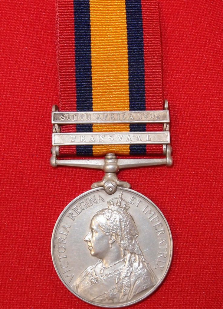 VINTAGE & RARE PRE WW1 BRITISH BOER WAR SERVICE MEDAL CAPTAIN NEW ZEALAND RIFLES - Image 2