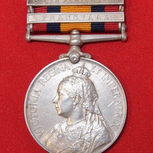 VINTAGE & RARE PRE WW1 BRITISH BOER WAR SERVICE MEDAL CAPTAIN NEW ZEALAND RIFLES