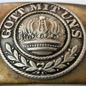 VINTAGE WW1 GERMAN ARMY ENLISTED & NCO'S UNIFORM BELT BUCKLE M1895