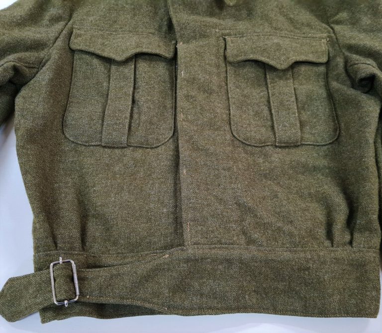 VINTAGE WW2 CANADIAN ARMY UNIFORM BATTLE DRESS JACKET MASTERCRAFT CANADA