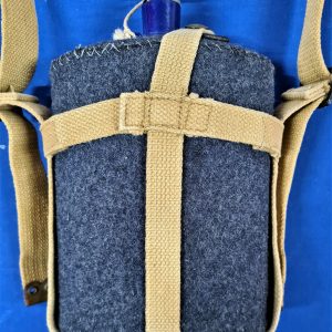VINTAGE WW2 ROYAL AUSTRALIAN AIR FORCE UNIFORM WATER BOTTLE WITH STRAPS RAAF