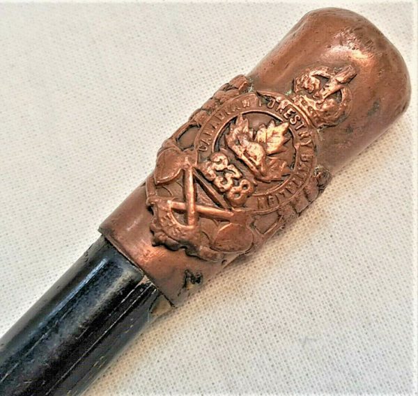 WW1 ERA CANADA ARMY 238th OVERSEAS BATTALION UNIFORM SWAGGER STICK