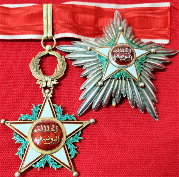 WW1 ERA MORROCO ORDER OUISSAM ALAOUITE, TYPE 1 GRAND COMMANDER MEDAL ...