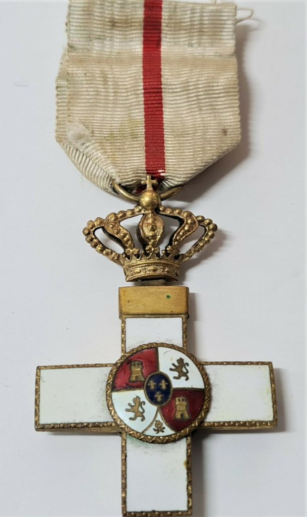 WW1 ERA SPAIN ORDER OF MILITARY MERIT 1ST CLASS CROSS MEDAL WARTIME AWARD