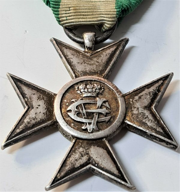 WW1 WW2 ITALY MILITARY 16 YEAR LONG SERVICE CROSS MEDAL 1900-1944