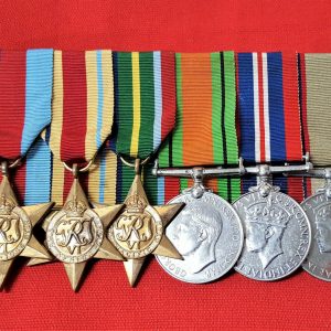 WW2 AUSTRALIAN NORTH AFRICA & PACIFIC MEDAL GROUP WX8762 JOHNSTON TOBRUK ANZAC