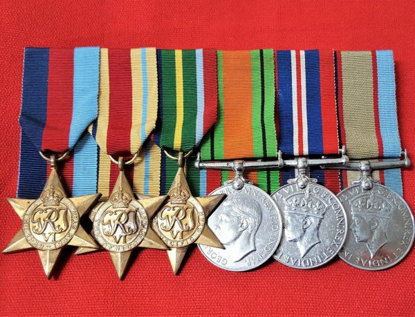 WW2 AUSTRALIAN NORTH AFRICA & PACIFIC MEDAL GROUP WX8762 JOHNSTON TOBRUK ANZAC