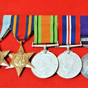 WW2 BRITISH ARMY BURMA & CYPRUS CAMPAIGN MEDAL GROUP TO SGT WOOLLEY. R.A.M.C.