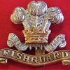 WW2 BRITISH ARMY PEMBROKE YEOMANRY HUSSARS UNIFORM CAP BADGE