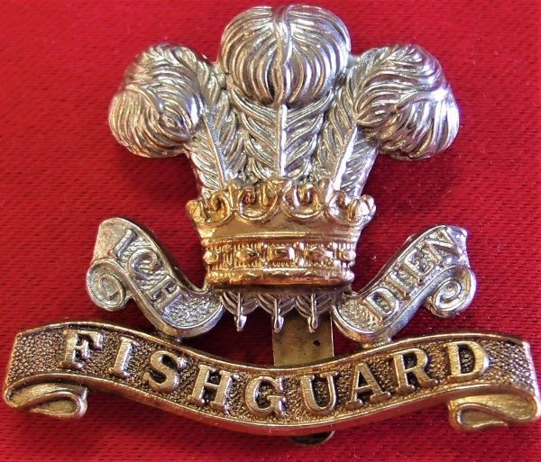 WW2 BRITISH ARMY PEMBROKE YEOMANRY HUSSARS UNIFORM CAP BADGE