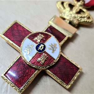 WW2 ERA SPAIN ORDER OF MILITARY MERIT 1ST CLASS CROSS MEDAL WARTIME AWARD