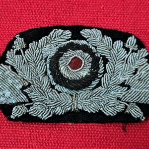 WW2 GERMAN AIR FORCE LUFTWAFFE OFFICER'S CAP COCKADE & WINGS BADGE PATCH