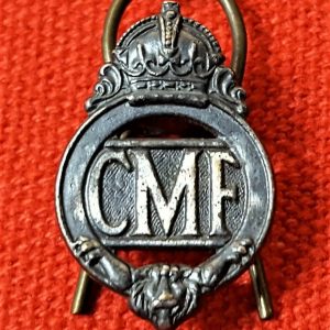 1950 WW2 CMF AUSTRALIAN CITIZENS MILITARY FORCES SERVICE BADGE SWANN HUDSON