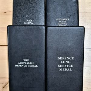 4 X AUSTRALIAN DEFENCE FORCE MEDAL AWARD CASES