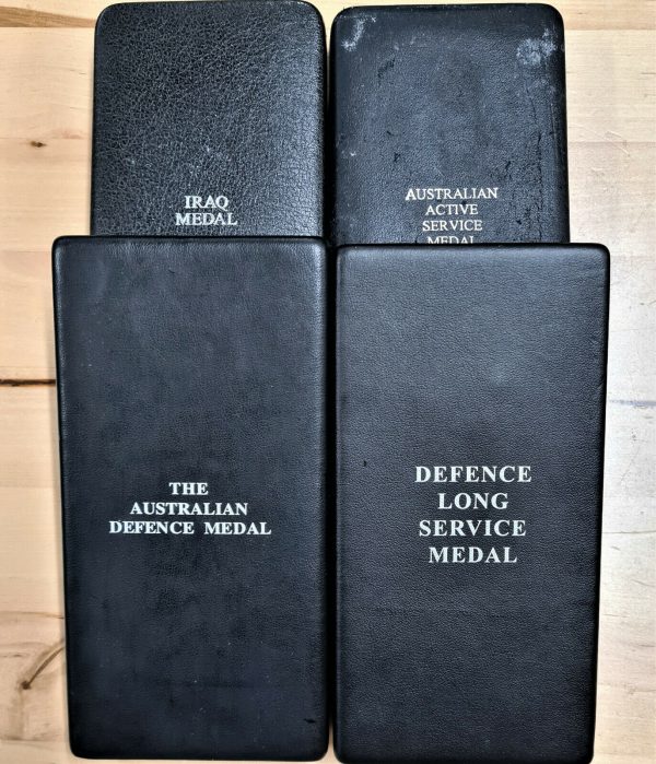 4 X AUSTRALIAN DEFENCE FORCE MEDAL AWARD CASES