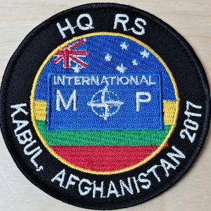 AUSTRALIAN ARMY HEADQUARTERS RS INTERNATIONAL MP KABUL AFGHANISTAN UNIFORM PATCH