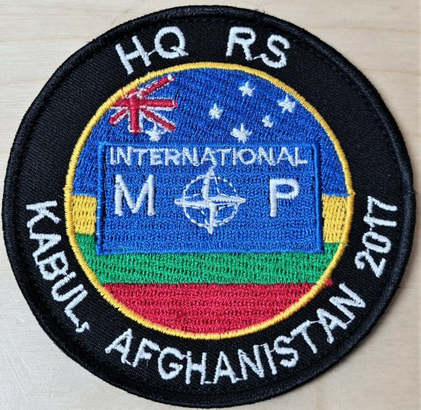 AUSTRALIAN ARMY HEADQUARTERS RS INTERNATIONAL MP KABUL AFGHANISTAN UNIFORM PATCH