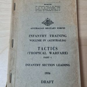 AUSTRALIAN ARMY SASR SPECIAL AIR SERVICE REGIMENT INFANTRY PAMPHLET OKEEFE
