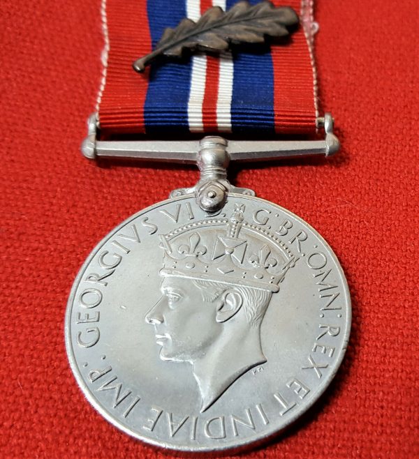 MENTION IN DESPATCHES* WW2 THE 1939/45 WAR SERVICE MEDAL RIBBON MEDAL