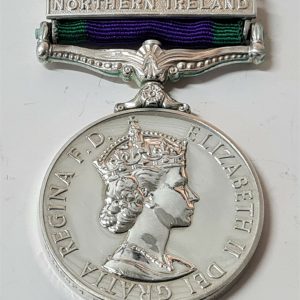 ROYAL REGIMENT FUSILIERS POST WW2 BRITISH GENERAL SERVICE MEDAL NORTHERN IRELAND