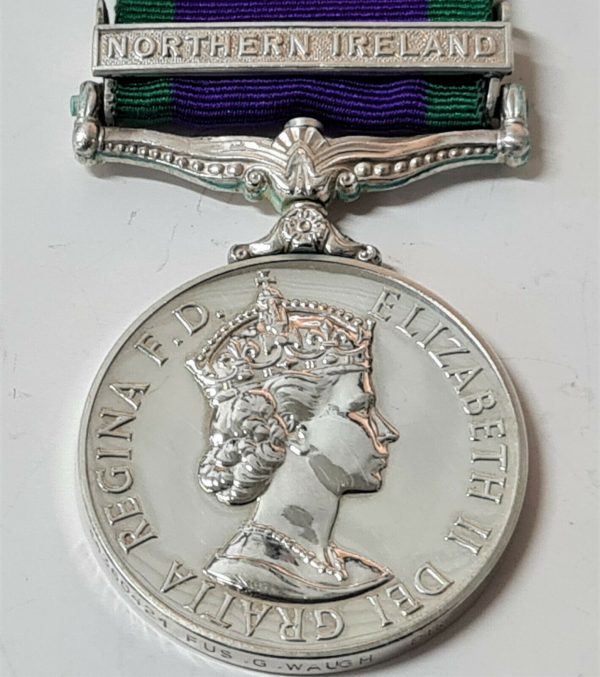 ROYAL REGIMENT FUSILIERS POST WW2 BRITISH GENERAL SERVICE MEDAL NORTHERN IRELAND