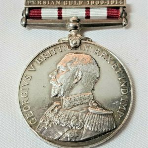 *TORPEDOED* NAVAL GENERAL SERVICE MEDAL PERSIAN GULF 306371 TATE WW1 ROYAL NAVY