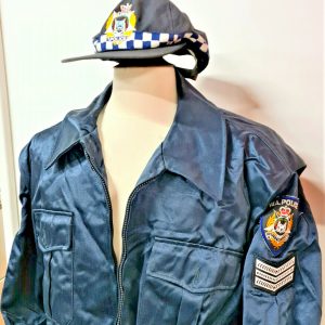 VINTAGE & RARE 1990'S WESTERN AUSTRALIAN POLICE OFFICER'S MOTORCYCLE JACKET CAP