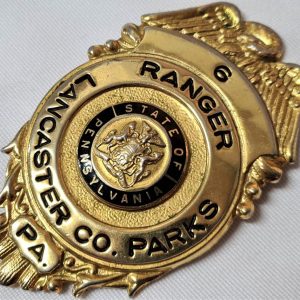 1950s US Pennsylvania Lancaster County Parks Ranger uniform badge #6