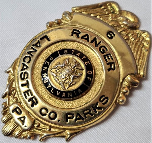 1950s US Pennsylvania Lancaster County Parks Ranger uniform badge #6