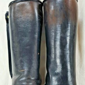 1980'S WESTERN AUSTRALIAN POLICE UNIFORM MOTORCYCLE RIDING LEATHER LEGGINGS