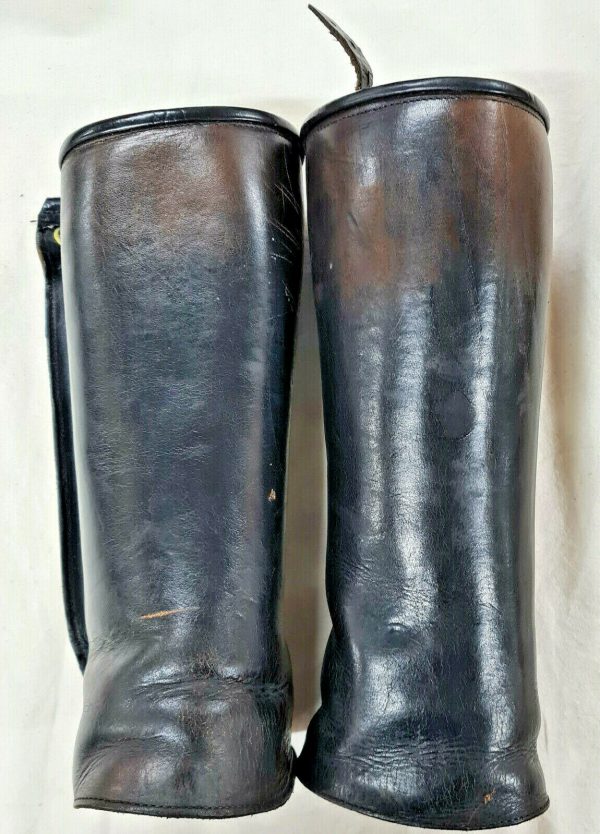 1980'S WESTERN AUSTRALIAN POLICE UNIFORM MOTORCYCLE RIDING LEATHER LEGGINGS