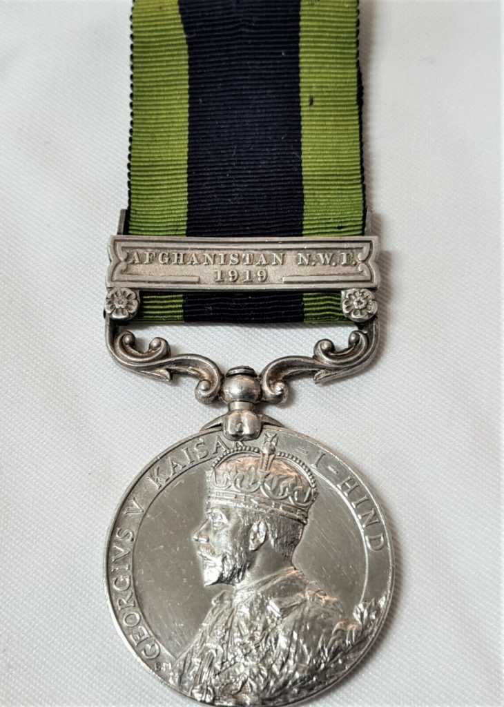 AFGHANISTAN 1919 INDIA GENERAL SERVICE MEDAL GOMERSALL DUKE WELLINGTONS REGIMENT - Image 2