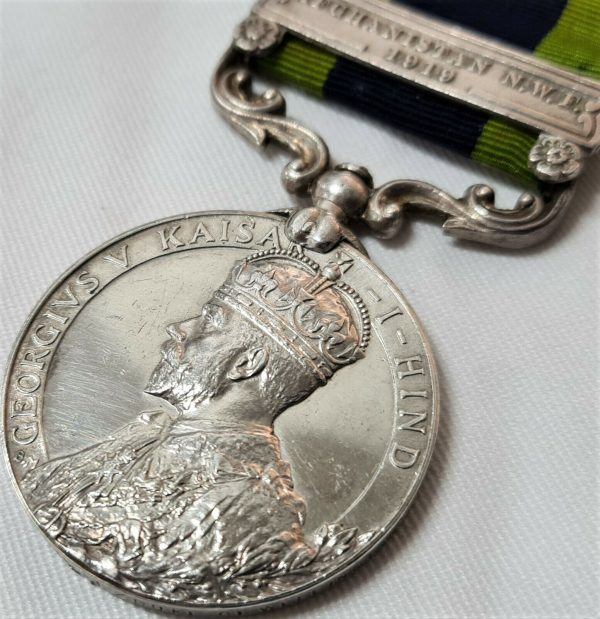 AFGHANISTAN 1919 INDIA GENERAL SERVICE MEDAL GOMERSALL DUKE WELLINGTONS REGIMENT