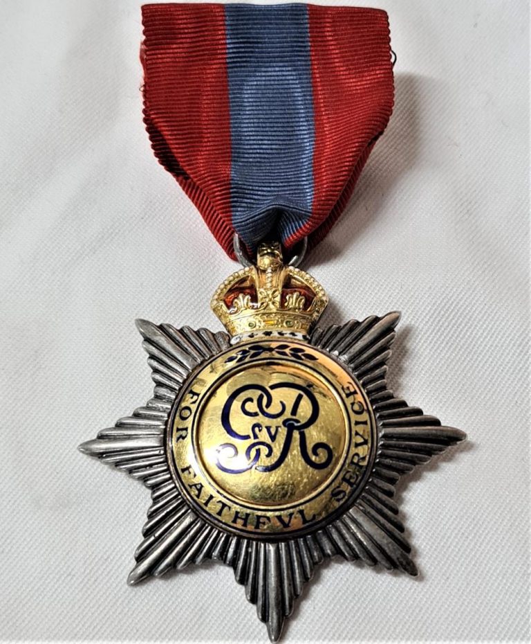 British Badge of the Imperial Service Order by Elkington of London, dated 1921 - Image 2