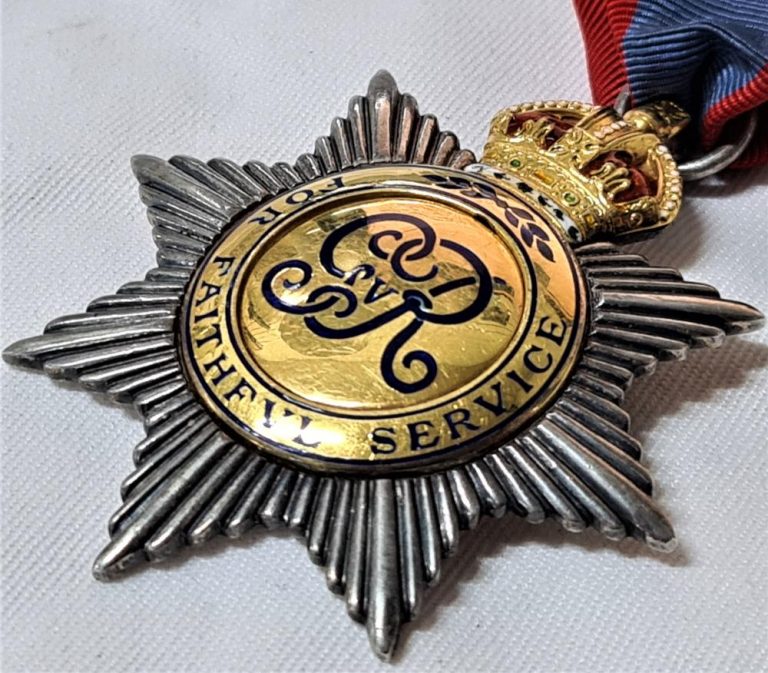 British Badge of the Imperial Service Order by Elkington of London, dated 1921 - Image 4