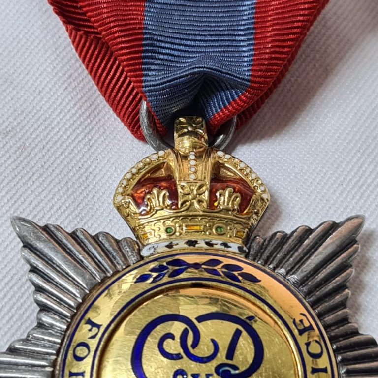 British Badge of the Imperial Service Order by Elkington of London, dated 1921 - Image 5