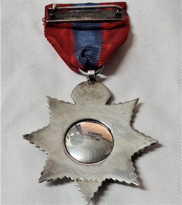 British Badge of the Imperial Service Order by Elkington of London, dated 1921 - Image 6