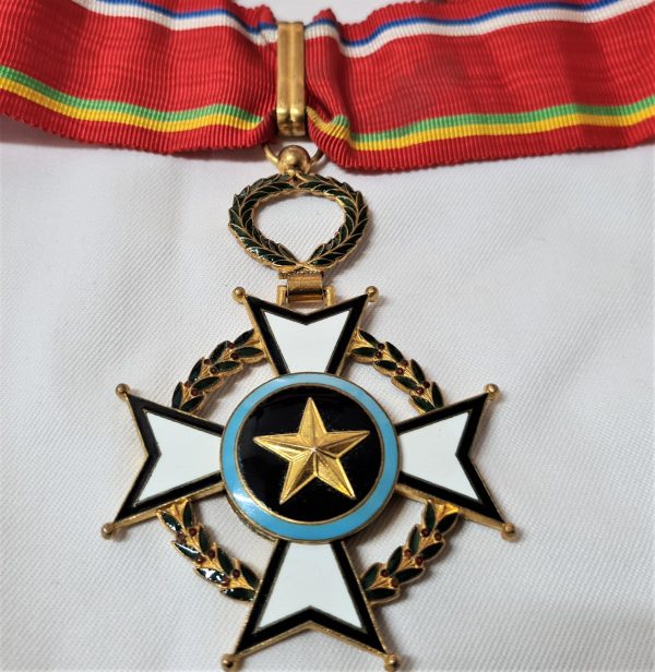 Central African Republic, Order of Merit, Commander's neck Badge, by Arthus Bertrand, Paris