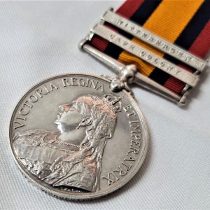 DIED DISEASE QUEENS SOUTH AFRICA MEDAL 4724 HUNT 1ST BN. WORCESTER REGIMENT 1901