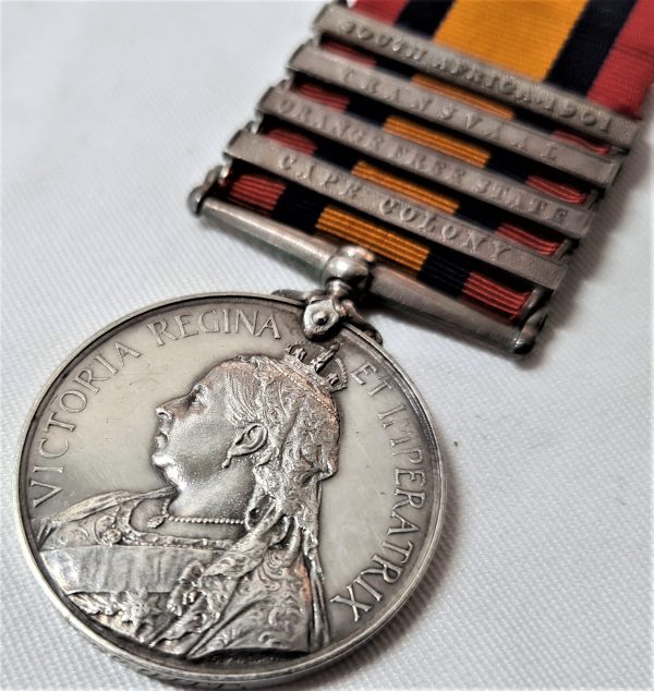 PRE WW1 SOUTH AFRICA WAR MEDAL CIVIL SURGEON H MEGGITT ROYAL WELSH FUSILIERS