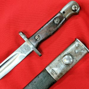 RARE WW1 *4TH BN SOMERSET* BRITISH 303 RIFLE 1907 BAYONET SCABBARD SWORD ARMY