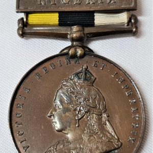 SCARCE PRE WW1 ROYAL NIGER COMPANY MEDAL 1886 CLASP NIGERIA