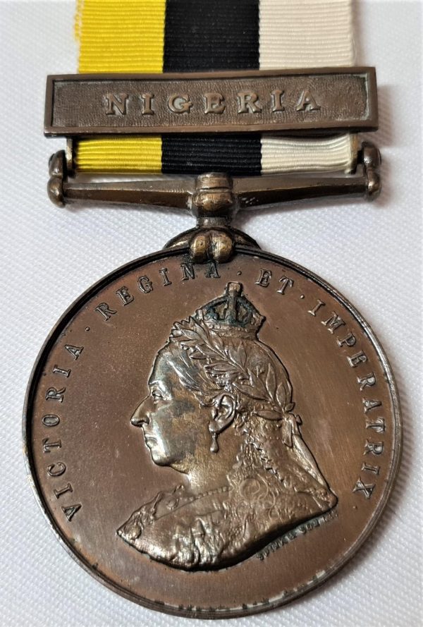 SCARCE PRE WW1 ROYAL NIGER COMPANY MEDAL 1886 CLASP NIGERIA