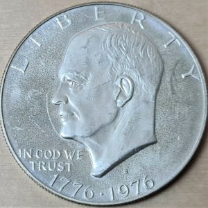 VINTAGE USA 1776-1976 EISENHOWER SILVER DOLLAR COIN SAN FRANSISCO MINT