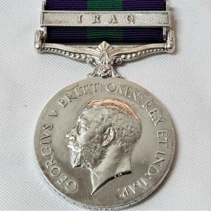 WW1 AFGHANISTAN & IRAQ MEDAL 35468 SERGEANT HUNTER DURHAM LIGHT INFANTRY & EAST YORKSHIRE REGIMENT