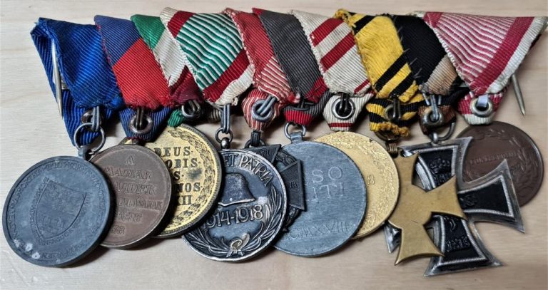 Vintage & Rare WW1 & WW2 Austria & Hungary (Austro-Hungarian) Set of 10 Military Medals - Image 5