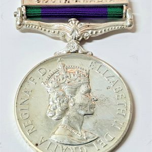 4/7TH DRAGOON GUARDS POST WW2 BRITISH GENERAL SERVICE MEDAL SOUTH ARABIA