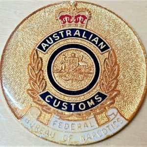 AUSTRALIAN CUSTOMS BUREAU OF NARCOTICS CHALLENGE COIN MEDAL