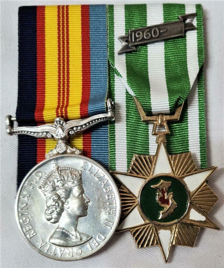 DIED OF WOUNDS: NUI DAT AUSTRALIAN ARMY THOMPSON 5TH BN VIETNAM WAR MEDAL PAIR & RESEARCH - Image 2