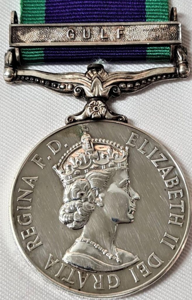 ROYAL FLEET AUXILLIARY SERVICE POST WW2 BRITISH GENERAL SERVICE MEDAL GULF RARE - Image 2